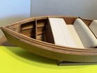 Unfinished  Boat Model Wooden 29 Inch  Hand Made