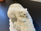 Vntg 2002 Polar Bear With Cub Resin Statue Figurine  13741 Pipka