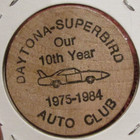 1984 Daytona Superbird Auto Club New Berlin  Wi Wooden Nickel - Dodge Mopar
