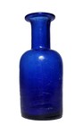 Rare Antique Inkwell From The 1800s cobalt Glass