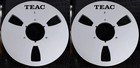 One Pair 10 5   Black Teac Tape Reel Aluminum For Reel To Reel Tape Recorder