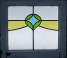 Pretty Abstract Old English Leaded Stained Glass Window 21 1 4  X 18 1 2 