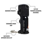 4 Pack Burn Pepper Spray Self Defense 1 2oz Security Flip Top Keychain Black