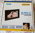Edge Hi-res 7  Digital Picture Frame With Mp3 Player   Calendar  Clock  Alarm