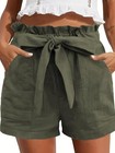 Women s Comfort Elastic Waist Shorts With Pockets  Casual Summer Lounge New