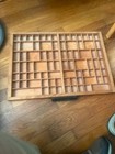 Hamilton Letterpress Tray Printers Type Case Drawer Shadow Box Display Vintage 