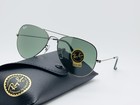 Ray-ban Rb3026 Aviator 62mm Unisex Sunglasses - Gunmetal Frame   Green G-15 Lens