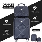 2 Piece Luggage Set Hardside Spinner Wheels Lightweight Carry On Suitcase Black
