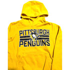 Pittsburgh Penguins Nhl Apparel Yellow Long Sleeve Sweatshirt Hoodie Youth Small