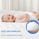 2 Pack Waterproof Crib Mattress Protector  Quilted Baby Mattress Cover Fitted   