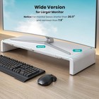Monitor Stand Riser  Klearlook Foldable  Height Adjustable Computer Stand  Desk