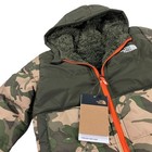 The North Face Toddler Reversible Mount Chimbo Jacket Size 5t Taupe green Camo