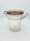 Antique Silver Plated Champagne Bucket 1920s American Wine Cooler Ice Pail
