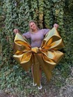 Gold Bow Christmas Holiday Christmas Wedding D  cor Luxury Party Decorations