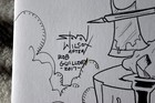6 Original Steven Wilcox Signed Sketch Art Drawing Comic Book Collection