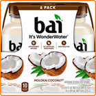 Bai Molokai Coconut Antioxidant Infused Water Beverage  14 Fl Oz  6 Pack  Bottle