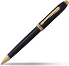 Cross Townsend Black Lacquer 23k Gold Trim Ball Pen With Luxury Gift Box  572tw 