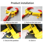 Anti Theft Wheel Lock Clamp Boot Tire Claw Trailer Auto Car Truck Towing Safety