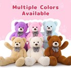 Maogolan Giant Teddy Bear 4 Feet adorable And Cuddly Big 47 Inches  Pink 