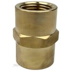 2 Pack 1 2  X 1 2  Female Npt Hex Coupling Pipe Fitting Brass Union Coupler