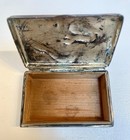 Antique Chinese Cigarette Case  Silver silver Alloy embossed Dragon  F   Sh  u