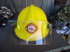 Morning Pride Yellow Fire Helmet With Visor  Vfd Department Sticker