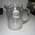 The White Horse Cellar Dry Scotch Whiskey Glass Pitcher -vtg Collectible