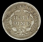 1847 H10c Seated Liberty Half Dime In Vf  Condition - Smh 2643
