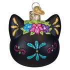 Old World Christmas Dia De Los Muertos Cat  26099  Glass Ornament W  Owc Box