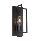 Home Decorators Kenton 4 75 In  1-light Bronze Wall Sconce W  Cage Frame Detail