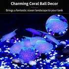 Silicone Coral Plant Decorations Glowing Artificial Ornament For Fish Tank