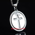 Smith Men s Catholic Jesus St Saint Christopher Medal Medallion Pendant Necklace