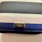 Kate Spade Ny Stripe Zip Agenda planner 6 Ring 2018 Calendar Black White Blue 