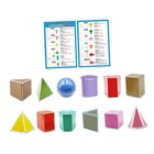 12 Pieces Folding Geometric Shapes 3d Geometric Solids Math Geometry