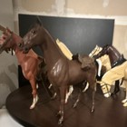 Vintage 1960   s Marx Toys Johnny West Western Cowboy Horses Lot Read Description