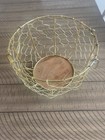 Wire Egg Basket Small Farmhouse Decor Rustic Country Farm