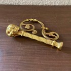 French Antique Brass Lion Head Handle  Decorative Hardware  15cm