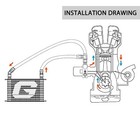 10 Row An10-10an Universal Engine Transmission Oil Cooler Kit