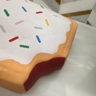 Keycraft Big Squish Pop Tart Squishy Squeeze Ball White Tan Brand New