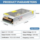Hpmn 12v 10a Power Supply 120w Ac To Dc For 5050 3528 12v Led Strip Light