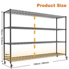 Heavy Duty Garage Shelving - 59 76 h Metal Storage Rack Shelves For Warehouse