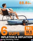 Electric Paddle Board Pump 88 8wh  20psi  Rechargeable  Auto-off  8 Nozzles