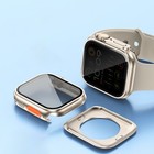 1x 2xfor Apple Watch Series 10 9 8 7 6 5 4 Se Pc Case W anti-peeping Screen Film