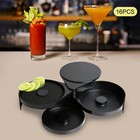 16pcs Margarita Salt Rimmer Set   Margarita Kit For Home Bar   Bar Rimmer Sponge