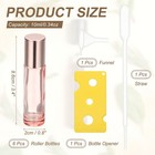 6 Pcs Glass Roller Bottles  10ml 0 34oz Essential Oil Bottle  Transparent Pink