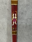Vintage Japanese Children   s Chopsticks Rabbit Design Red