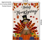 Happy Thanksgiving Garden Flags 12x18 Inch Thanksgiving Rustic Seasonal Outside
