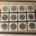 Vintage Lot Of 12 Wooden Nickels From Ohio Tiffin Parma Sidney Sycamore