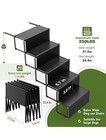 Portable 5 Step Dog Ramp Folding Non-slip Cat Pet Ramp Stairs For Truck Suv Car