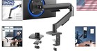Single Monitor Arm Desk Stand - Black  Universal Vesa  Adjustable